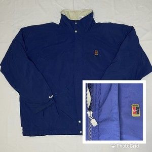 Vintage Nike Men’s 2XL Full Zip Windbreaker Tracksuit Jacket Embroidered Blue